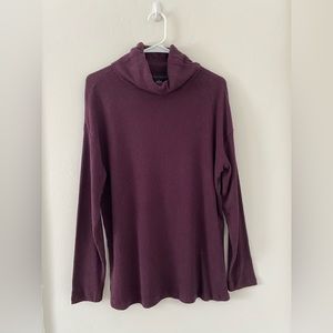 Purple high neck tunic